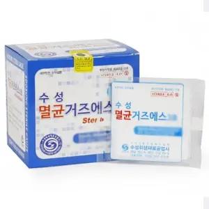 드레싱 수성 멸균거즈 가아제 10CM 100매 4인치 8겹