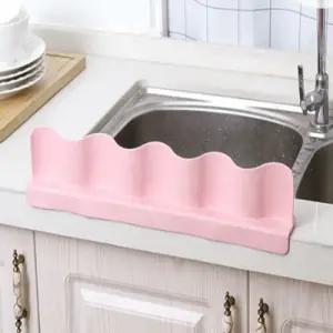 물결 싱크대 물막이/씽크대/방지/물받이/욕실/세면대/주방/부엌/가리개/가드/와이드/물튐/물펜스/공기/흡착