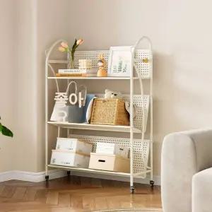 이동식책장 바퀴달린책장 2단 선반 수납함 바퀴