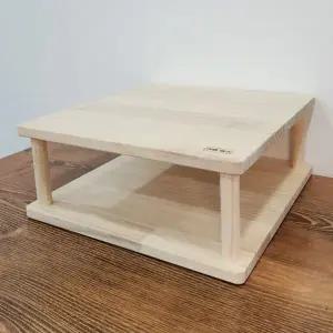 프린터 받침대 원목 사무용 책상 프린터 선반 다용도 데스크 모니터 정리대 사무실 정리 수납 서류 미니