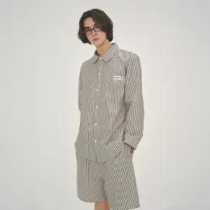 남성 G072 에르나 긴소매+5부팬츠 파자마 세트