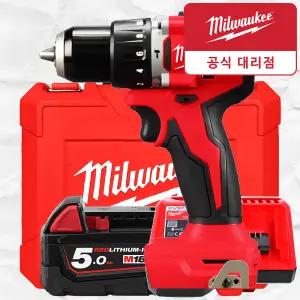 밀워키 M18 BLPDRC-501C 18V 충전 임팩 드라이버 무선 해머 함마 드릴 전동 함마 배터리 1개 세트