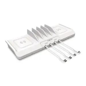 큐브온 NEW 듀얼 초고속 무선 6포트 PD 3.0 PPS 멀티 충전기 JI-715여러대충전기