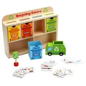 단어맞추기 원목블록 분리수거 재활용센터 교육완구 어린이집교구 유아장난감 엄마표