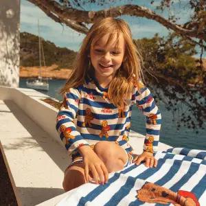 [롯데백화점]오르시떼 아동 D059 비치루이배달원BL 래쉬가드 OR25MKCLD059