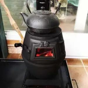 주물 화목난로 가정용 캠핑 고구마 무쇠 장작 감성 주물난로