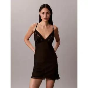 [롯데백화점]캘빈클라인 (QS7589-UB1)여성 CK 블랙 브라이덜 슈미즈