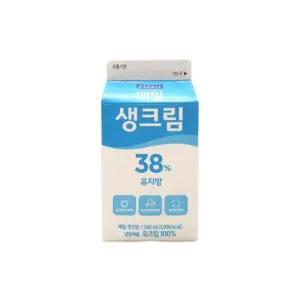 아이스박스무료 매일유업 생크림 38 500ml 1팩 유크림 100 매일우유/크림/쿠킹/무가당/식물성/요리/우유