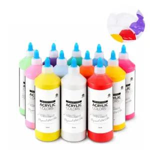 전문가용 아크릴물감 대용량 500ml 29색 미술용품 캔버스 벽화 물감