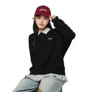 [소이]봄 여아용 체크배색 카라 맨투맨티셔츠 26S5457_CA