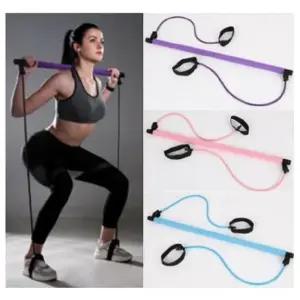 여자 다기능 홈트레이닝 스트레칭 탄력 밴드 필라테스 요가 기구 요가봉