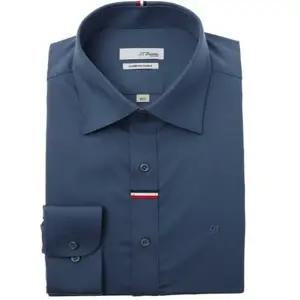 [대구백화점] [듀퐁셔츠]카라 뒷고대 삼색포인트 블루 셔츠(SE6SM22LS771SBU)