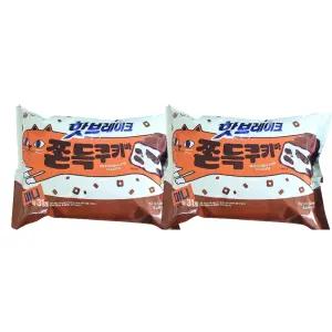 오리온 핫브레이크 쫀득쿠키바 미니 초콜릿 352g 약 31개 2봉 (핫 브레이크 미니)