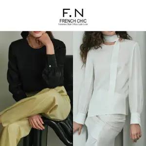 [에프엔] F.N 프리미엄 실크타이 블라우스 O251