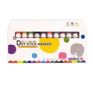 톡톡 찍는 도트 스틱 12색 물감 세트