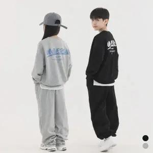 [보리보리/피아네르 키즈]키즈/주니어_유니버셜 맨투맨&조거 팬츠 셋업 (2color)