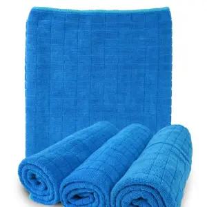 1장 50x60 극세사 파랑 막걸레 바둑 손걸레 타올 청소 청소걸레 파란행주