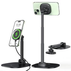 2025 VRIG 마그네틱 데스크 폰 스탠드 360 회전 높이 및 각도 조절한 거치대 맥세이프 아이폰 호환 15 14 1