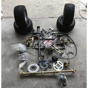 고 카트 4륜 전동 조립 사륜 루지 자동차 키트 DIY 레이싱