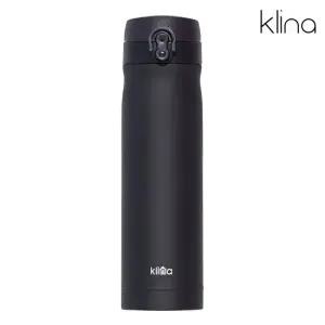 클리나 보온보냉 원터치 텀블러 500ml 무광/블랙