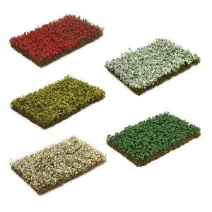 건축모형재료 플라워 클러스터 디오라마 만들기 조경재료 베이스 모형