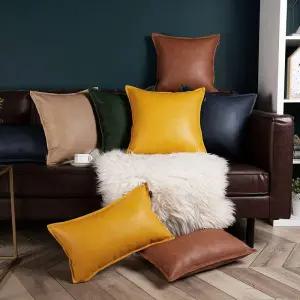고급스러운 북유럽 틈새 소파가죽쿠션 직사각 솜포함 베