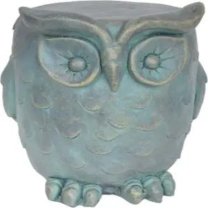 크리스토퍼 나이트 홈 아그네스 올빼미 정원 의자 경량 콘크리트 골드 파티나 마감