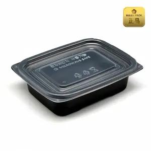 일회용 포장용기 M-1317A 500ml 100개 위생 용기 밀폐 음식 보관 배달