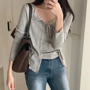 [코코블랑] 로시 레이어링 골지 가디건