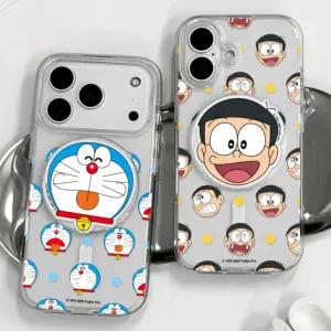 도라에몽 패밀리 그립톡 맥세이프 케이스 아이폰17 에어 프로 맥스 16 15 14 13 갤럭시S25 울트라 S24 S23