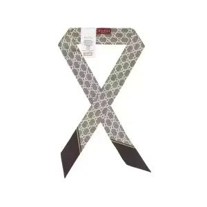 구찌 스카프 812250 3G001 9865 라메 GG 프린트 스키니 실크 여성스카프 당일발송