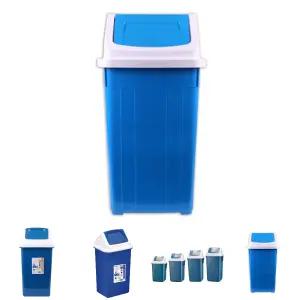 웰빙사각휴지통 6호(45L)/쓰레기통/화장실/휴지통/종량제/스윙/대용량/업소/사무실/사각/플라스틱/실내