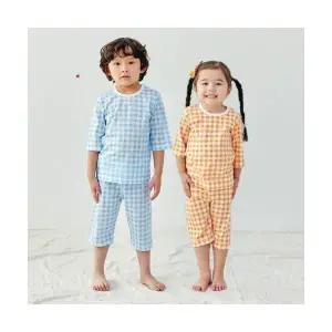 체크 칠부실내복(4color)