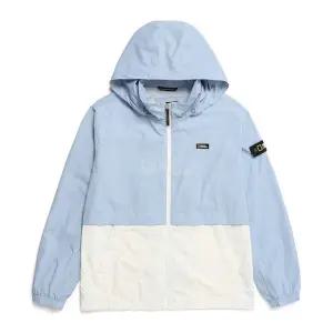 [내셔널지오그래픽] N231UJP970 배색 후디 탈부착 바람막이 점퍼 STORM BLUE