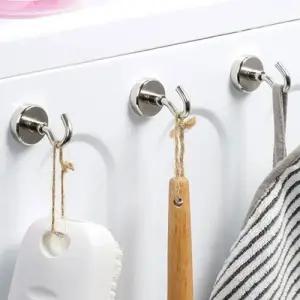 (25x45mm) 네오디뮴 강력 자석후크 2개입/홀더/걸이/고리/후크/자석/마스크/옷고리/자석형/철제/냉장고