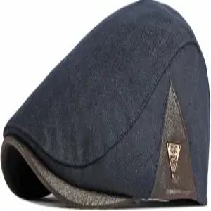 메이오로 남성용 코튼 뉴스보이 모자 트위드 플랫 캡 조절 가능 베레모 삼각형 스플라이싱 개츠비 캐비 비