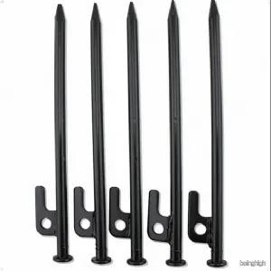 초강력 단조 강철팩 견고한 텐트 타프 고정 U자형 고리 캠핑용 그라운드 롱팩