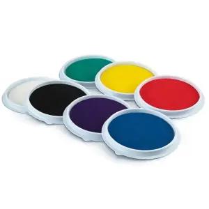 미술놀이 상상표현 점보 물에잘지는 잉크패드(6종세트) 참잘했어요