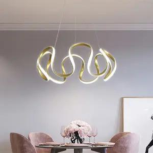 모던한 Led 펜던트 조명 북유럽 스타일 행잉 샹들리에 거실 침실 주방 실내 장식 조명 기구 골드블랙화이트