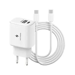 템플러 PD 25W 2포트 초고속 충전기 C타입 + C to C 케이블 포함