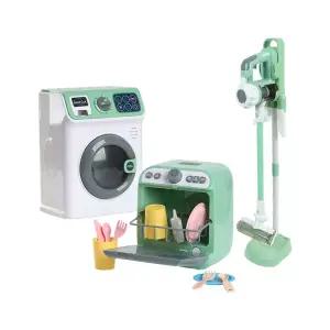 [캐스비]플레이 리틀맘그린 클리닝3종세트(1291set) (드럼세탁기+식기세척기+청소기)