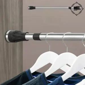 원형 압축봉 120cm 커튼용 창문 길이조절 강력고정 무타공