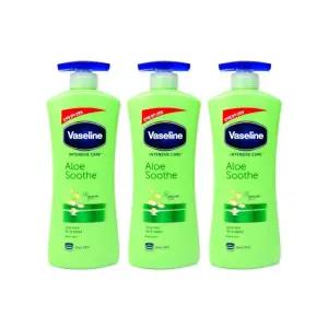 바세린 인텐시브케어 알로에수드로션-3개 보습 로션 바디 알로에 수드