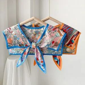 여성용 어깨 숄 망토 스타일 넥워머 스카프 액세서리