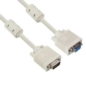 NETmate NMCR18F RGB 모니터 연장 케이블 1.8m 베이지RGB 케이블선 PC 연결잭