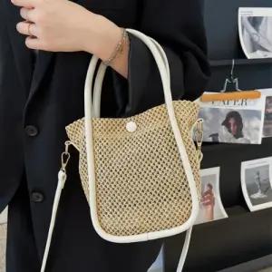 캐주얼 미니손가방 밀짚 네트백 디자인 토트백 SL