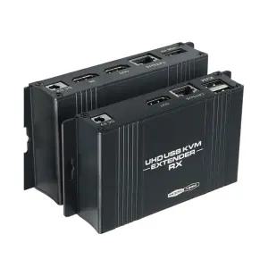 HDMI KVM 리피터 연장기 120m 4K UHD 랜선 키보드 마우스 원격 전송기