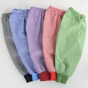 체크 패턴 작업용 팔 작업 팔토시 사무실 공장 농업 미술 주방용