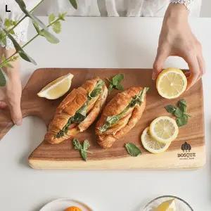 보스퀘 원형 손잡이 핸들 원목 도마 M채소용도마 예쁜나무도마 도마나무 원