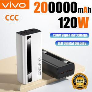 VIVO 200000mAh CCC 인증 120w 초고속 충전 3C 보조배터리 대용량 휴대용 외장 파워뱅크 신제품